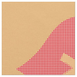 Sweet Bright Red Mit Monogramm Heart Pattern Stoff