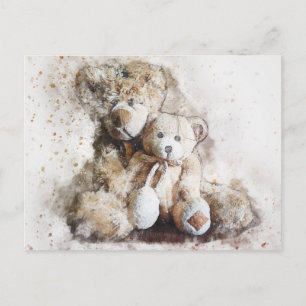 Sweet Brown Teddy Bears Postkarte