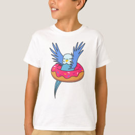 Sweet Budgies Funny Animes in Donut Pink T-Shirt