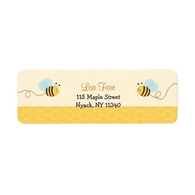 Sweet Bumble Bee Address Labels (Vorne)