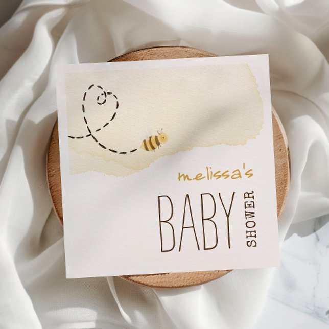 Sweet Bumble Bee Baby Dusche Napkins Serviette (Von Creator hochgeladen)