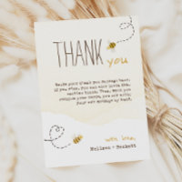 Sweet Bumble Bee Baby Dusche Vertikal