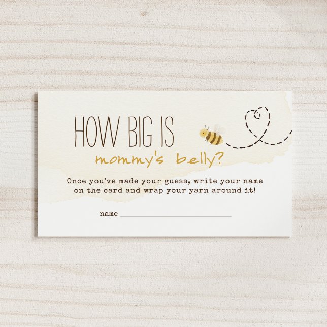 Sweet Bumble Bee Wie groß ist Mommys Bly Game Card Platzkarte (Von Creator hochgeladen)