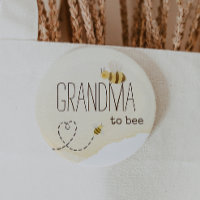 Sweet Bumblebee Baby Shower Oma to Bee Button