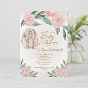 Sweet Bunny Baby Dusche Einladung