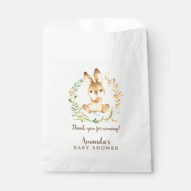 Sweet Bunny Baby Dusche Gefallen Taschen Geschenktütchen (Vorderseite)