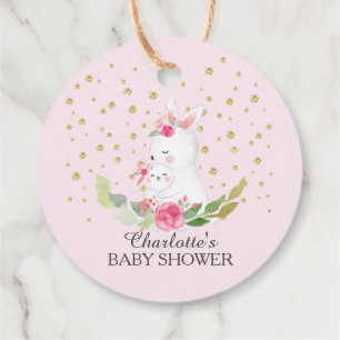 Sweet Bunny Baby Showdusche Gefallen Tag Geschenkanhänger