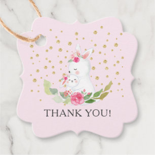 Sweet Bunny Baby Showdusche Gefallen Tag Geschenkanhänger