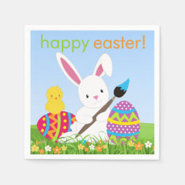 Sweet Bunny Paint Ostereier Papier Napkins Serviette