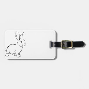 Sweet Bunny Rabbit Niedlich Nature Cartoon Art Gepäckanhänger