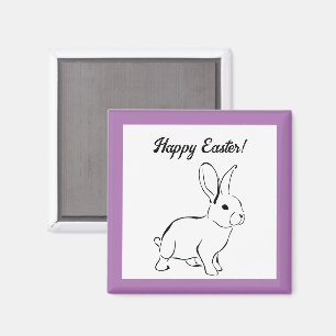 Sweet Bunny Rabbit, Niedlicher Frühling oder Oster Magnet