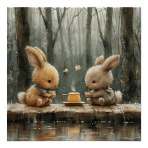 Sweet Bunny Serenade: Ein bisschen Whimsy Bunny Poster