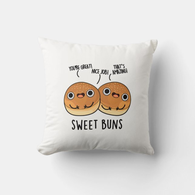 Sweet Buns Funny Baking Puff Kissen (Vorderseite)