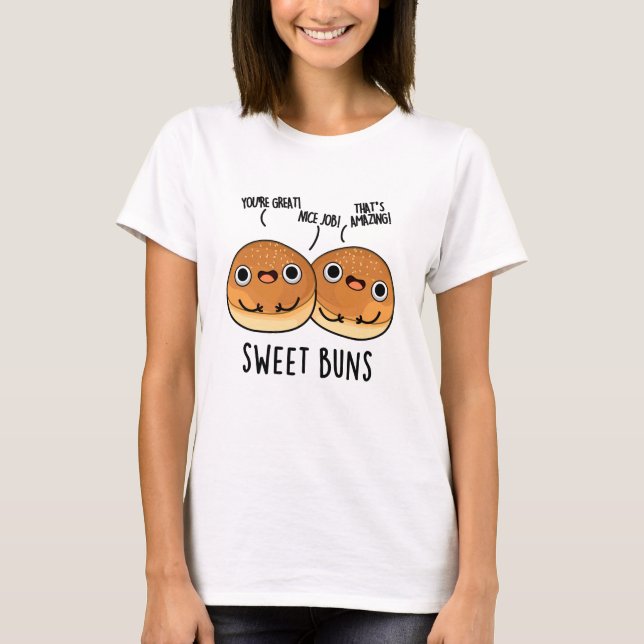 Sweet Buns Funny Baking Puff T-Shirt (Vorderseite)
