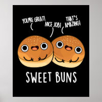 Sweet Buns Funny Baking Puppe Dark BG