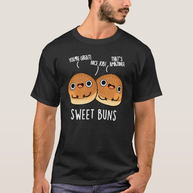Sweet Buns Funny Baking Puppe Dark BG T-Shirt (Vorderseite)