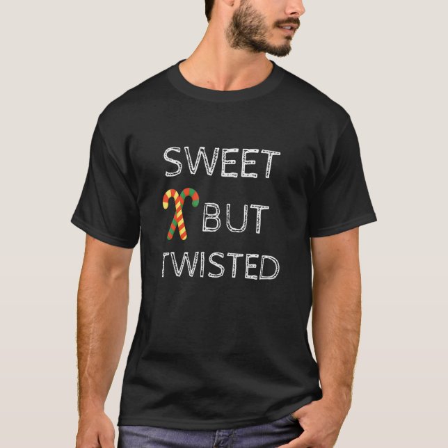 Sweet but Twisted   Candy Cane Christmas Mens T-Shirt (Vorderseite)