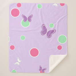sweet butterflies and polka dots sherpadecke