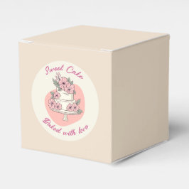 Sweet Cake Bakery Favor Box Geschenkschachtel