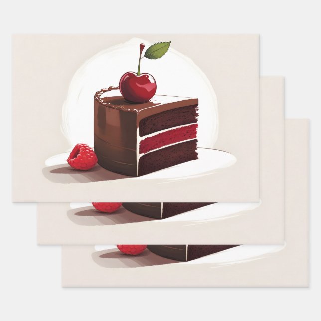 Sweet Cake Geschenkpapier Set (Set)
