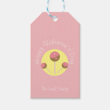 Sweet Cake Pop Valentines Pink