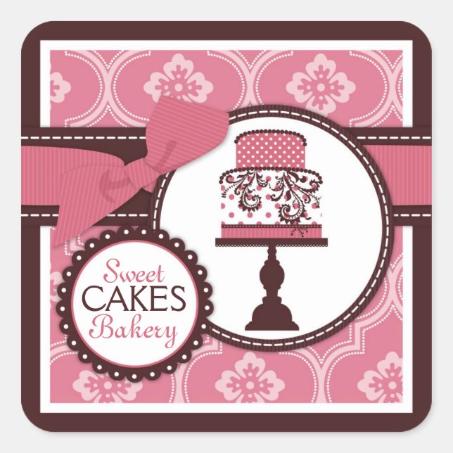 Sweet Cake Sticker Business Sticker (Vorderseite)