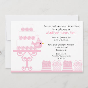 Sweet Cake zum Geburtstag Einladung