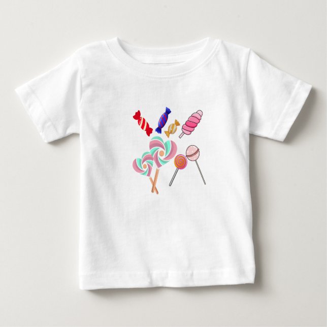 Sweet Candies Delight Baby T-shirt (Vorderseite)