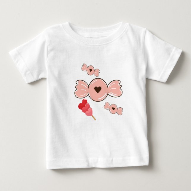 Sweet Candies Delight Baby T-shirt (Vorderseite)