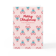 Sweet Candy Canes and Bows Weihnachten