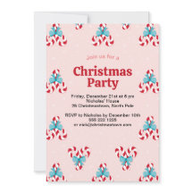 Sweet Candy Canes and Bows Weihnachten