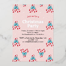 Sweet Candy Canes and Bows Weihnachten