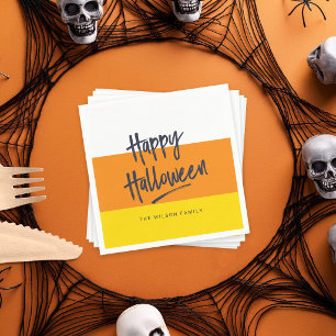 Sweet Candy Corn Happy Halloween Serviette