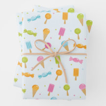 Sweet Candy Muster Geschenkpapier