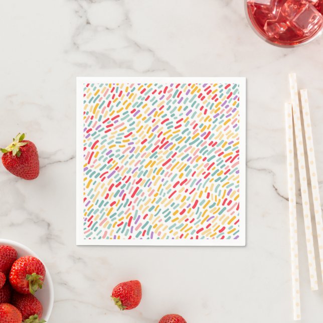 Sweet Candy Sprinkle Muster Serviette (Beispiel)