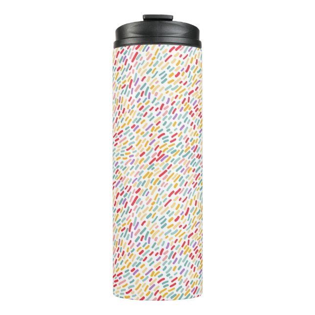 Sweet Candy Sprinkle Muster Thermosbecher (Vorderseite)