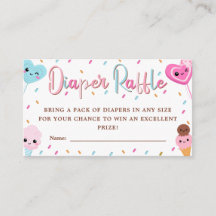 Sweet Candy Sprinkles Diaper Raffle Baby Dusche