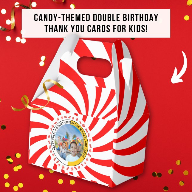 Sweet Candy Theme Double Birthday Celebration Geschenkschachtel (Von Creator hochgeladen)
