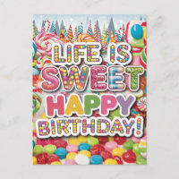 Sweet Candyland Birthday Design - Spaß & Farben