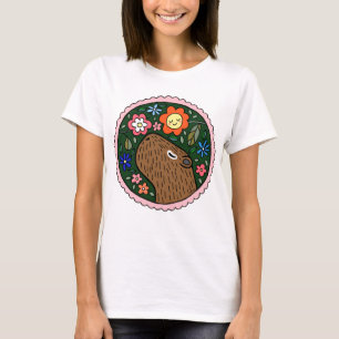 Sweet Capybara Graphic Happy Capybara Grafik T-Shirt