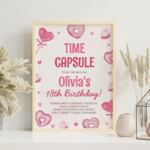 Sweet Celebration Birthday Time Kapsel Zeichen Poster