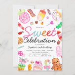 Sweet Celebration Candy Kids Candyland Birthday Einladung<br><div class="desc">Niedliche süße Feier Candy Land Kids Candyland Geburtstag Einladung</div>