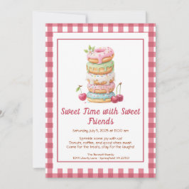 Sweet Celebration Invite – Colorful Donuts Party Einladung