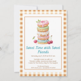 Sweet Celebration Invite – Colorful Donuts Party Einladung