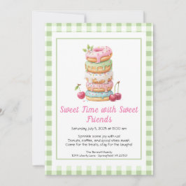 Sweet Celebration Invite – Colorful Donuts Party Einladung