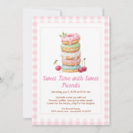 Sweet Celebration Invite – Colorful Donuts Party Einladung