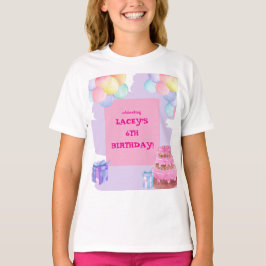 Sweet Celebration: Lila und rosa Geburtstag T-Shirt