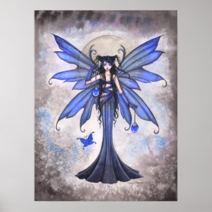 Sweet Celeste Blue Fairy Print von Molly Harrison Poster