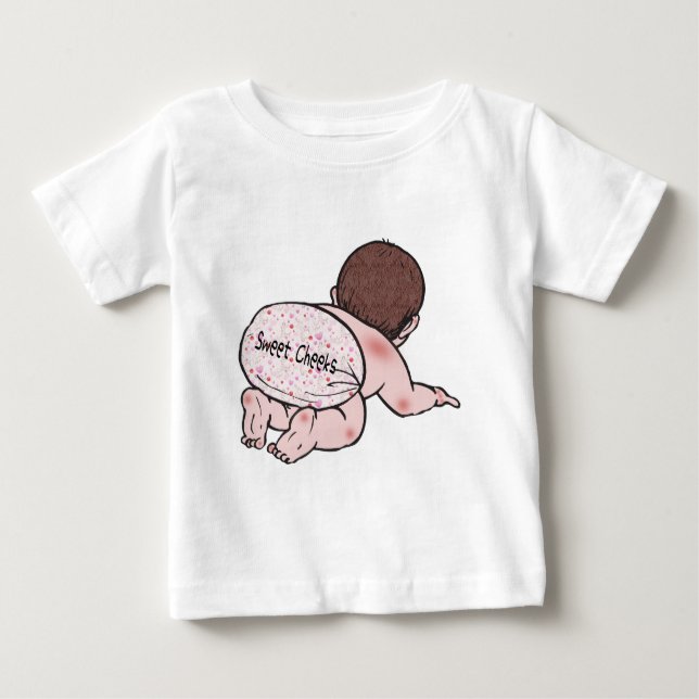 Sweet Cheeks Baby Baby T-shirt (Vorderseite)