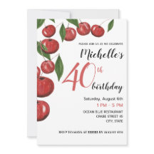 Sweet Cherries Aquarellbilder Geburtstag